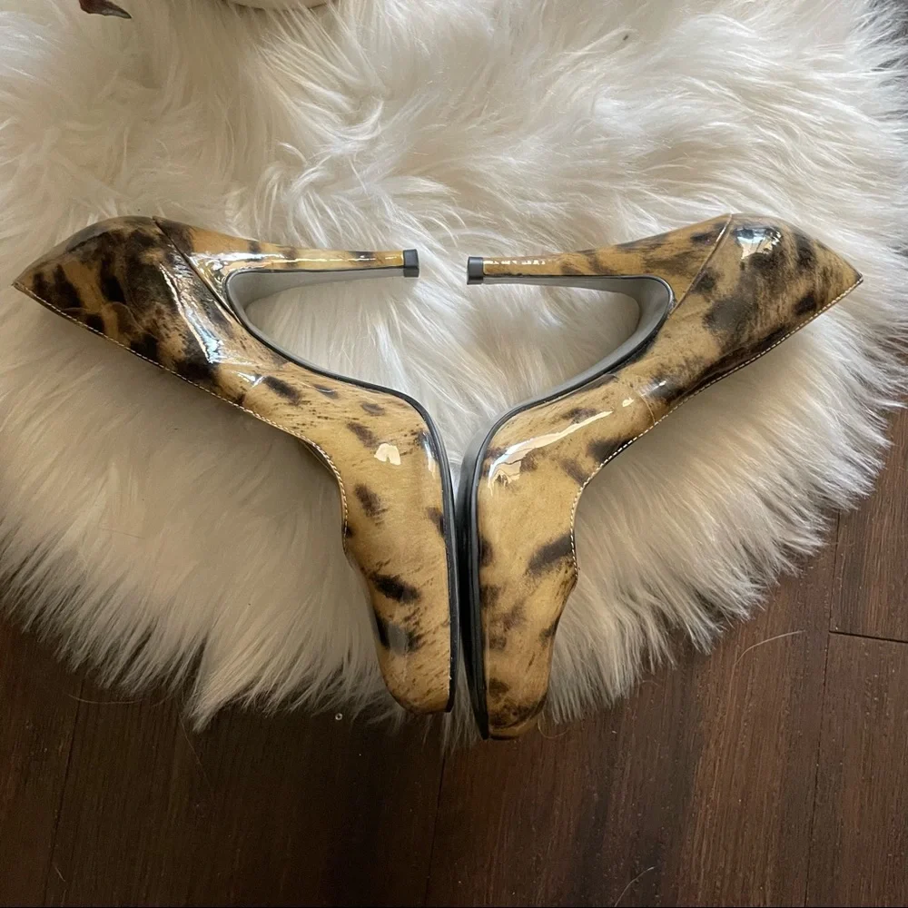Jessica Simpson cheetah print Patent Leather Heels - Picture 7 of 8